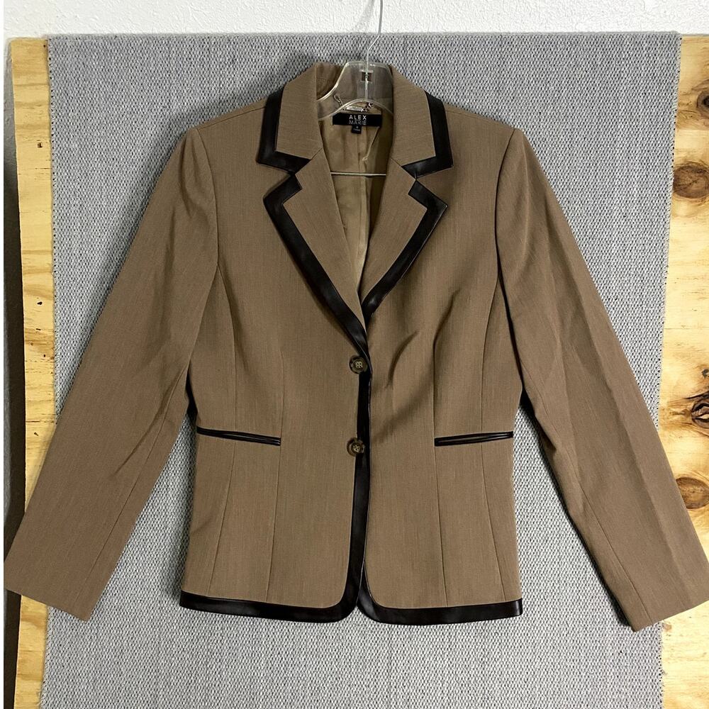 Alex Marie Vintage 2pc Outfit Womens 8/4 Beige Business Wear Church Business